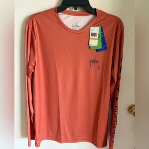 Guy Harvey NWT Rust/Orange Long Sleeve Tee. Great for outdoors, fishing. Size S